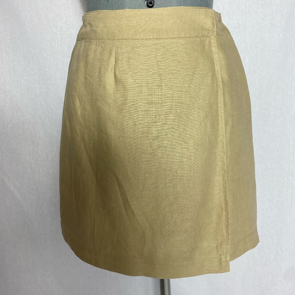 Old Navy natural color linen wrap around skirt - Picture 1 of 8